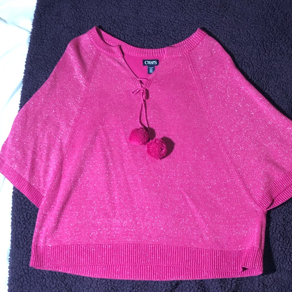 Pink pancho